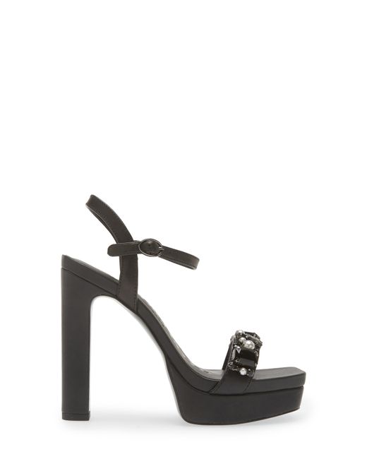 Karl Lagerfeld Black Jala Jewel Platform Sandal