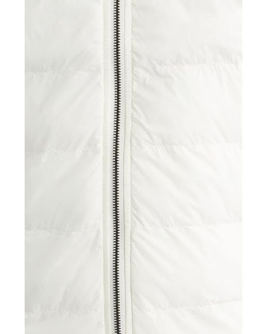 Bugatchi White Soft Touch Quilted Zip-Up Bomber Jacket for men