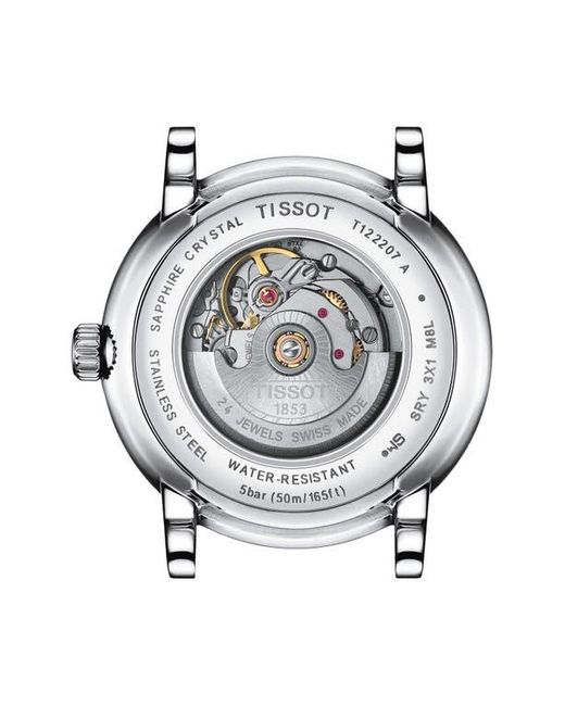 Tissot Metallic Carson Automatic Leather Strap Watch, 30Mm