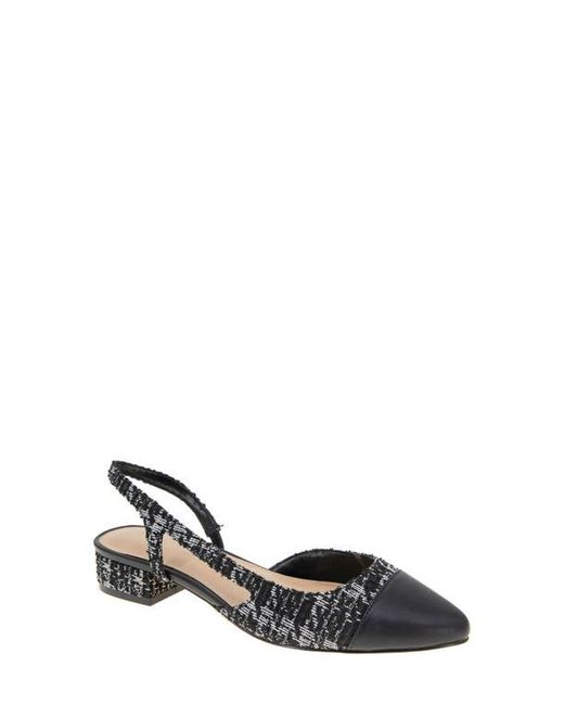 BCBGeneration Black Tillie Slingback Cap Toe Pump