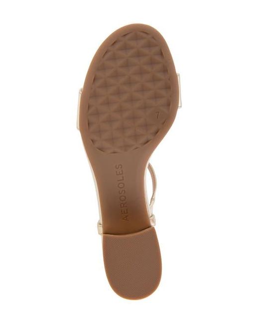 Aerosoles Metallic Cairo Block Heel Sandal