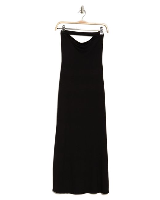 Go Couture Black Strapless Maxi Dress