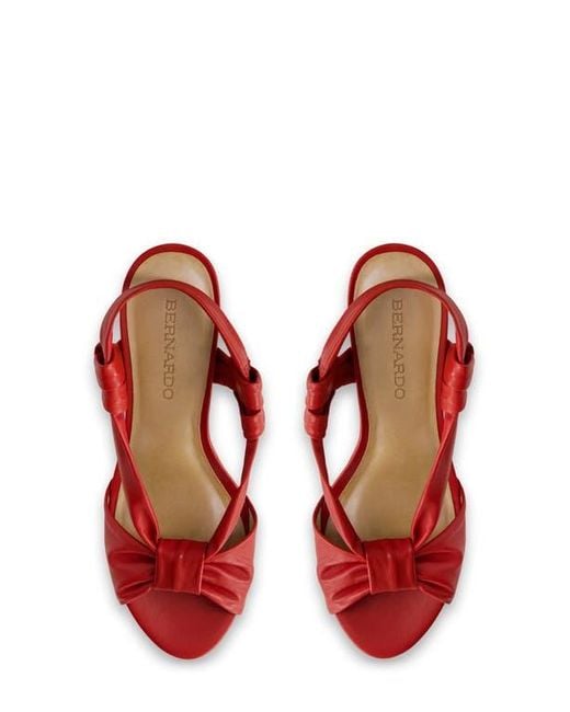 Bernardo Red Novah Slingback Sandal