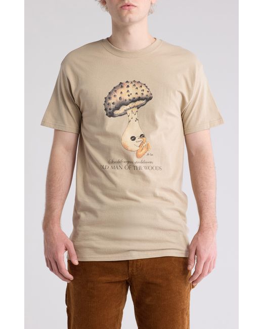 Altru Natural Old Man Of The Woods Cotton Graphic T-shirt for men