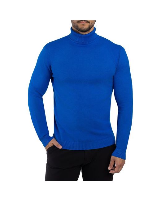 Xray Jeans Blue Turtleneck Pullover Sweater for men