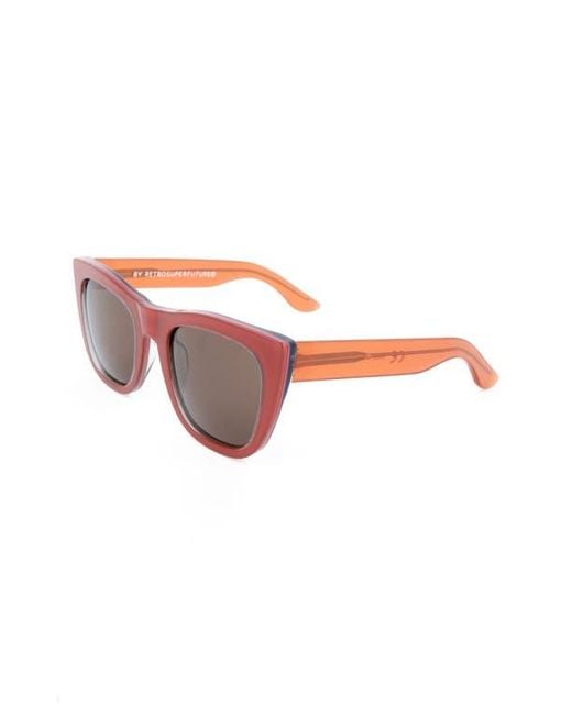 Retrosuperfuture Pink 55Mm Cat Eye Sunglasses