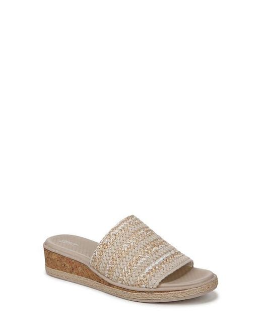 LifeStride White Breezy Slide Sandal