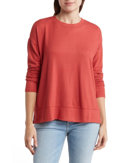 Lucky Brand Red Cloud Jersey Sweater