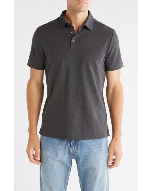WESTZEROONE Black Ferd Short Sleeve Polo for men