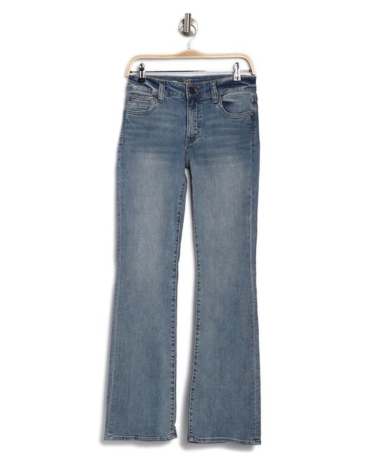 Kut From The Kloth Blue Nicole Flap Back Low Rise Bootcut Jeans