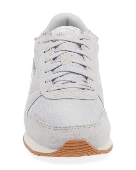 PUMA White Sr. Siege Leo Running Sneaker