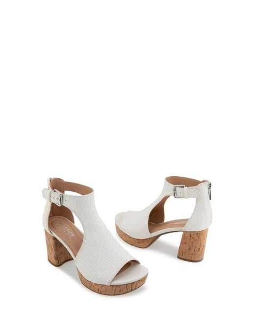 Kenneth Cole White Randee Platform Sandal