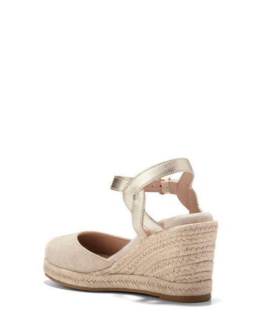 Cole Haan Metallic Cloudfeel Platform Wedge Espadrille