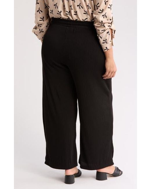 Forgotten Grace Black Pleated Pull-On Pant