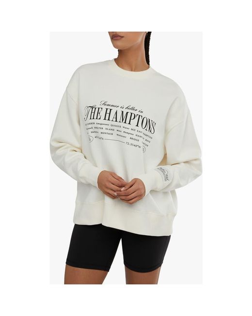 WeWoreWhat Oversize Graphic Crewneck Sweatshirt in Gray Lyst