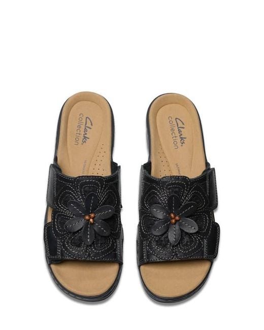 Clarks Black Merliah Belle Wedge Sandal