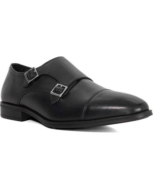 Dune Black Steff Monk Shoe for men