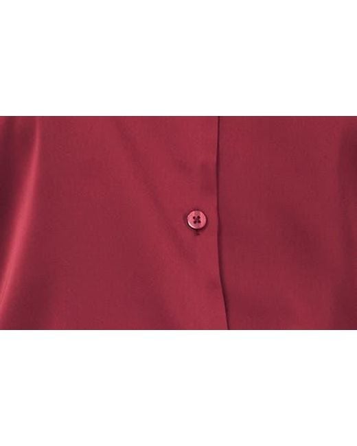 Vince Camuto Red Long Sleeve Button-Down Shirt