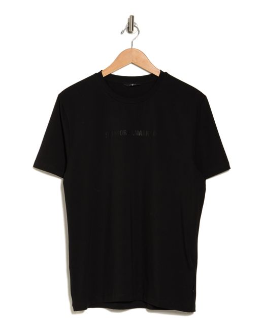 7 For All Mankind Black Luxe Performance T-shirt for men