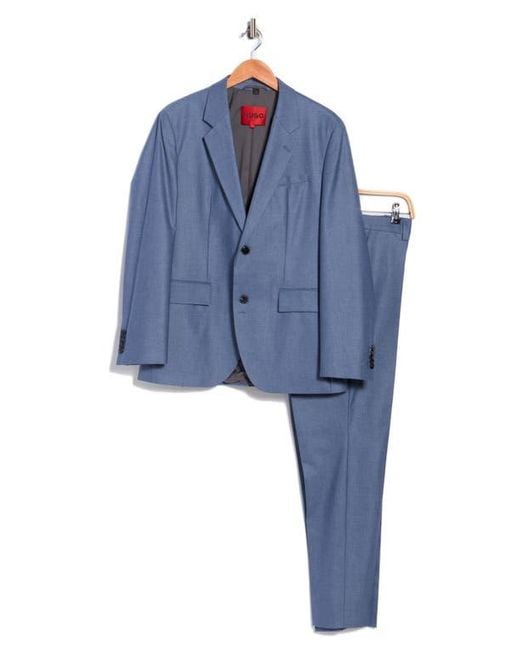 Boss Blue Karl Solid Suit for men