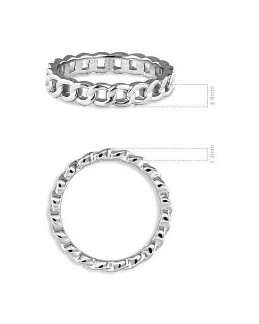 DEVATA Metallic Curb Chain Ring