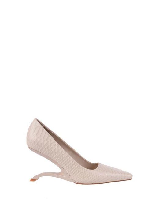 Ninety Union Natural Intense Snake Embossed Pump