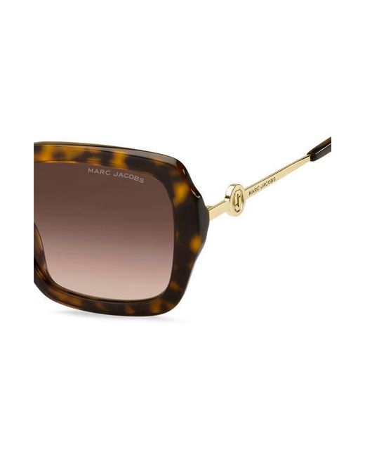 Marc Jacobs Brown 54Mm Gradient Square Sunglasses