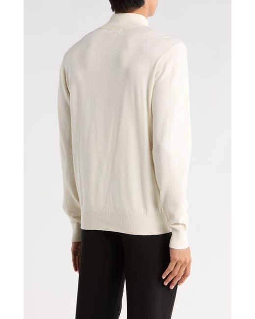T.R. Premium Natural Slim Fit Mock Neck Sweater for men