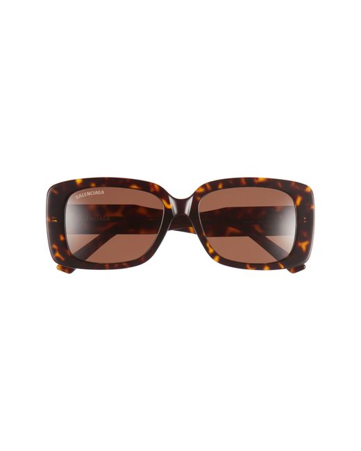 Balenciaga Brown 52mm Square Sunglasses for men