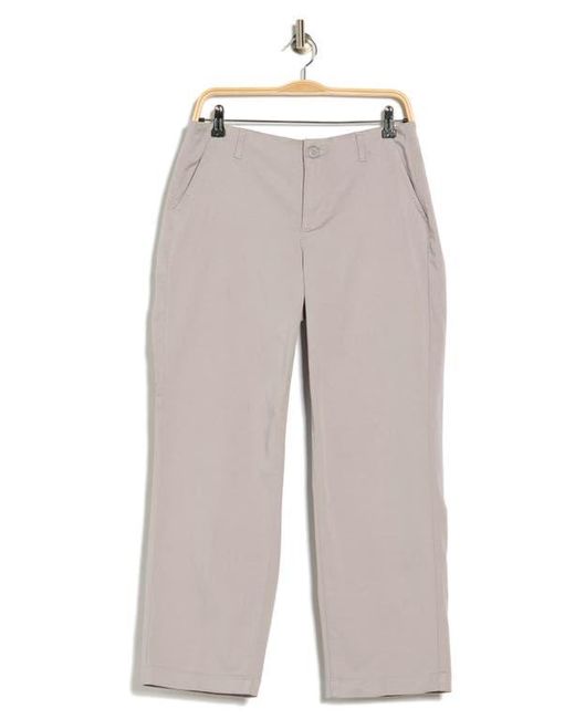 NYDJ White Marilyn Ankle Straight Leg Twill Pants