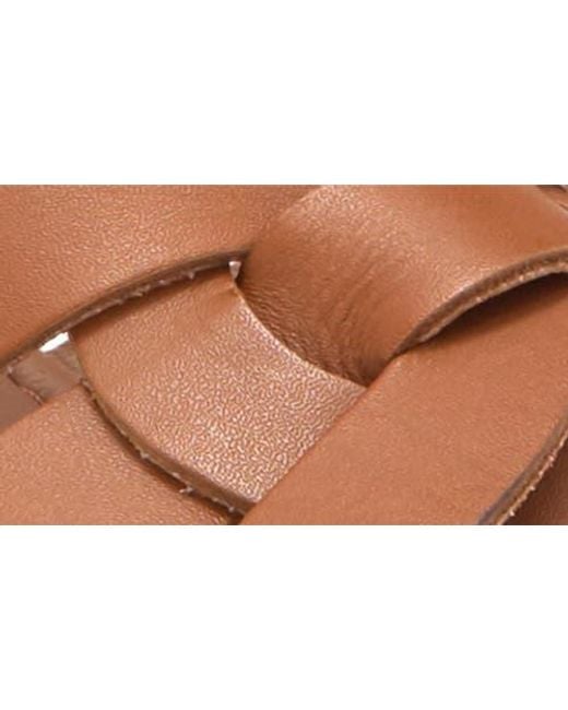 Bruno Magli Brown Estra Espadrille Platform Wedge Sandal