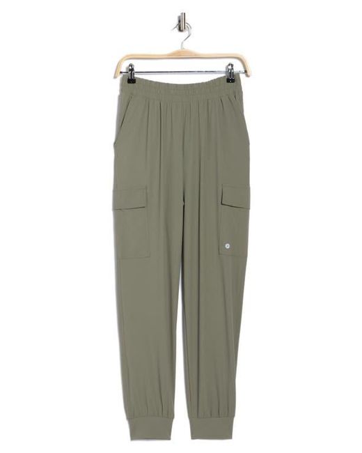 90 Degrees Green Warp Power Move Cargo Joggers