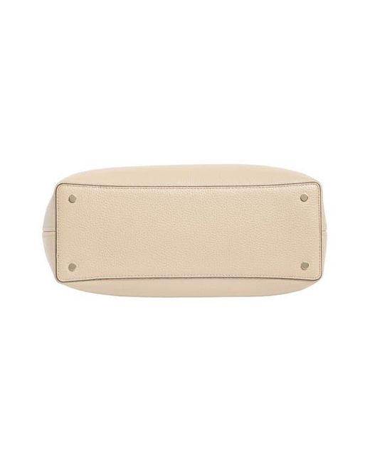 Kate Spade Natural Lena Colorblock Leather Satchel Bag