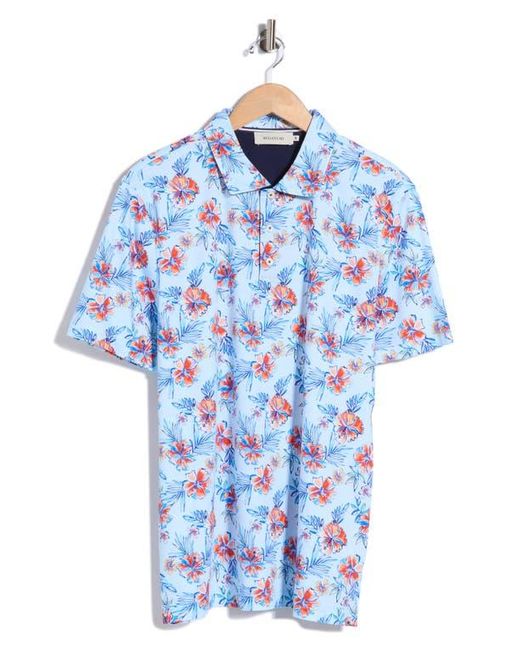 Bugatchi Blue Pima Cotton Polo for men