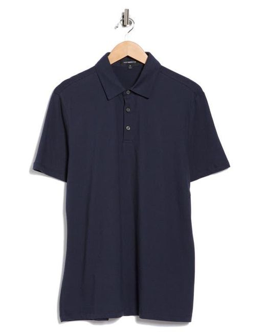 WESTZEROONE Blue Morris Ville Cotton Polo for men