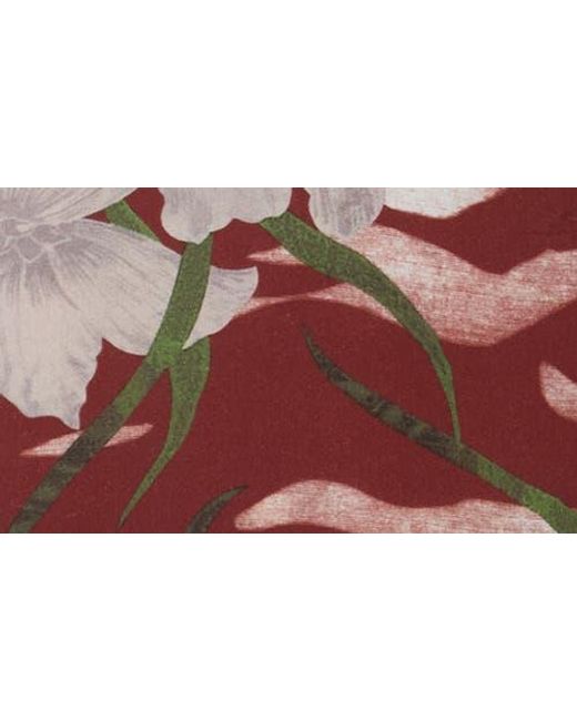 INDUSTRY REPUBLIC CLOTHING Red Floral Camp Shirt for men