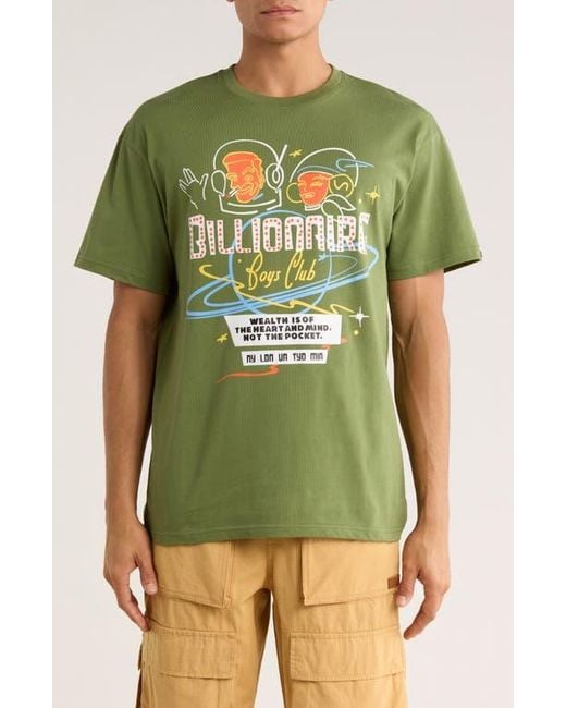 BBCICECREAM Green Lights Graphic T-Shirt for men
