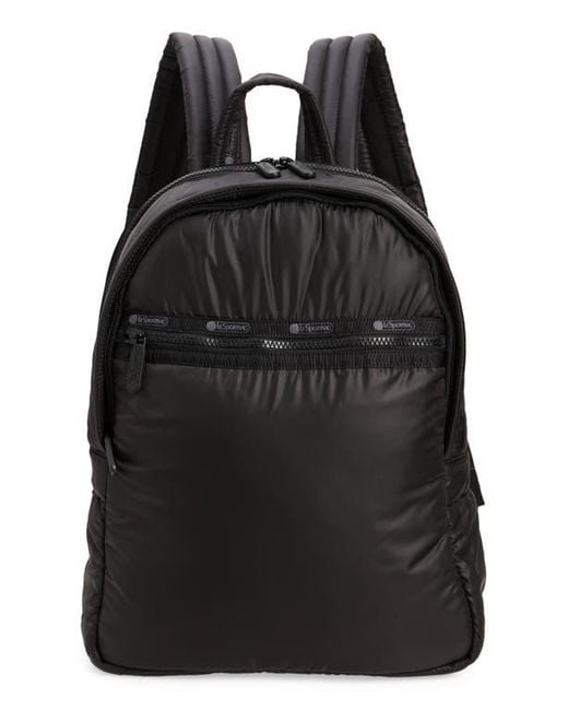 LeSportsac Nylon Sheen Backpack in Black Lyst