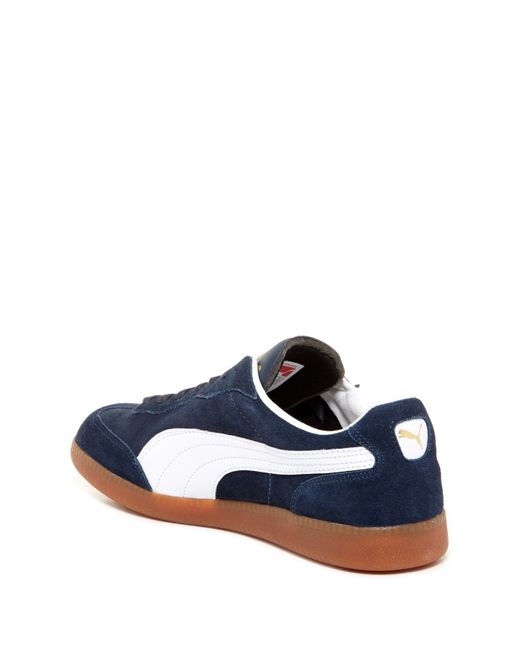 PUMA Liga Suede Sneaker in Navy-White (Blue) for Men | Lyst