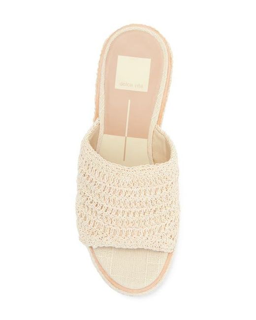 Dolce Vita Natural Ladin Platform Slide Sandal