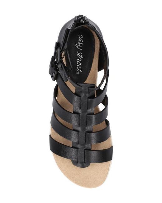 Easy Street Black Simon Caged Sandal