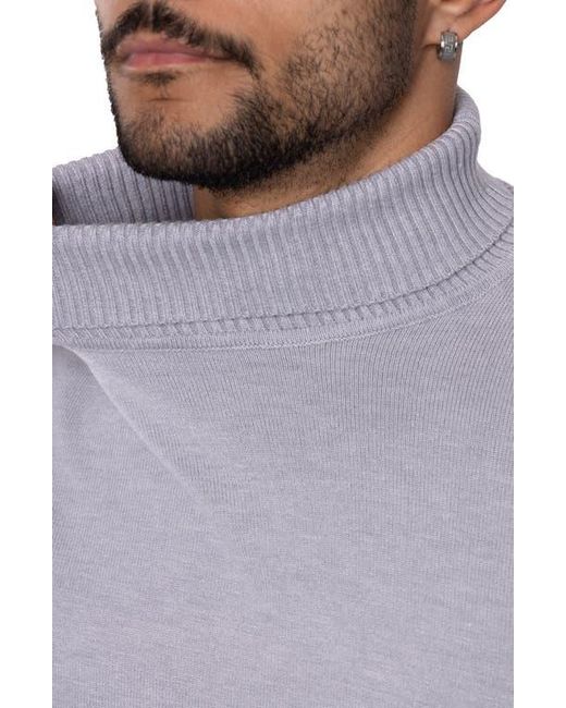 Xray Jeans Gray Turtleneck Pullover Sweater for men