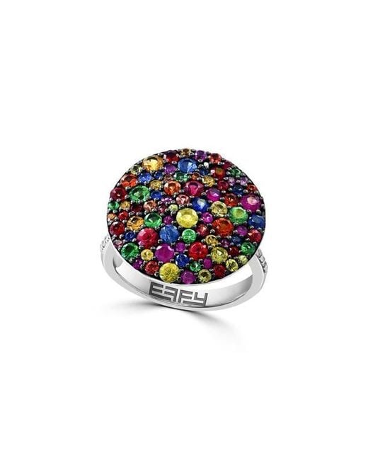 Effy Multicolor Diamond & Tsavorite Ring