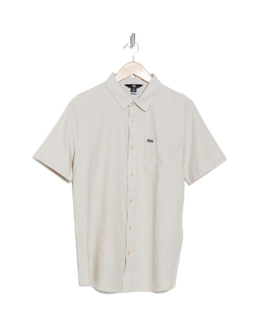 Volcom White Orion Short Sleeve Shirt for men
