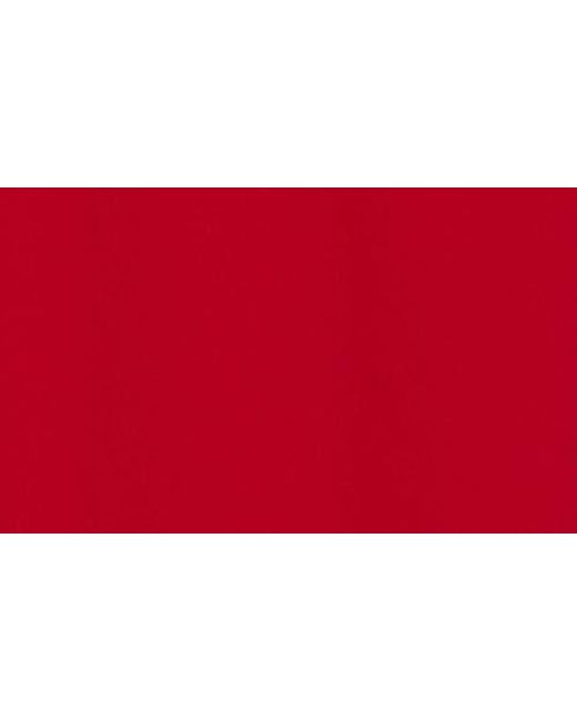 Maggy London Red Long Sleeve Crepe Midi Sheath Dress