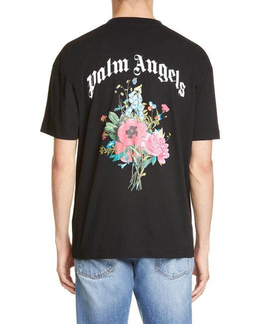 Palm Angels Flowers Graphic T-shirt in 