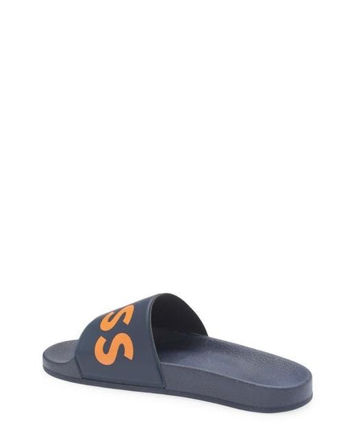 Boss Blue Sean Slide Sandal for men
