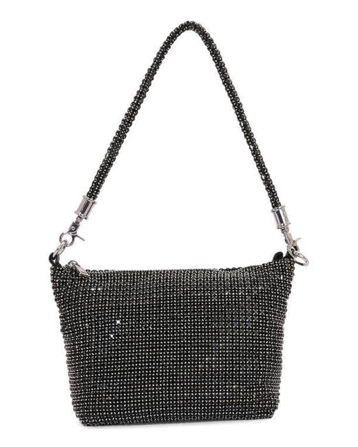 BERNESS Black Rhinestone Shoulder Bag