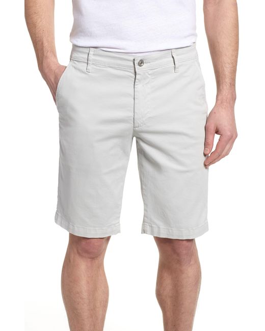 AG Jeans Gray Griffin Regular Fit Chino Shorts for men