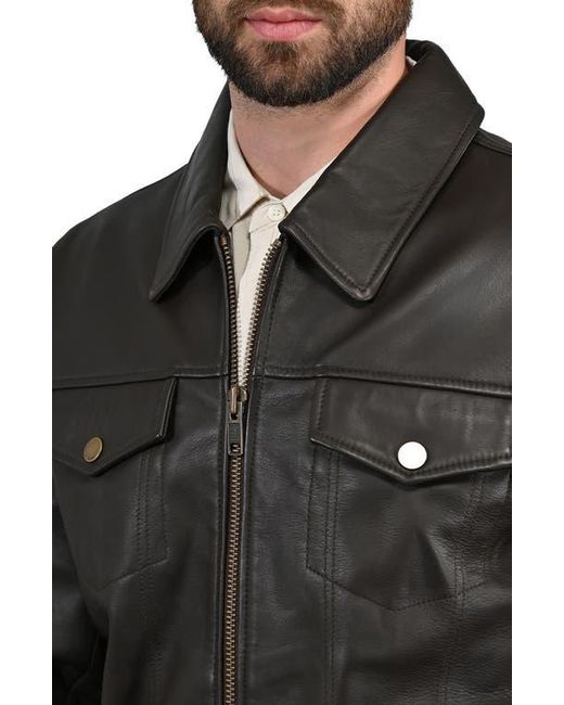 Frye Black Leather Jacket for men